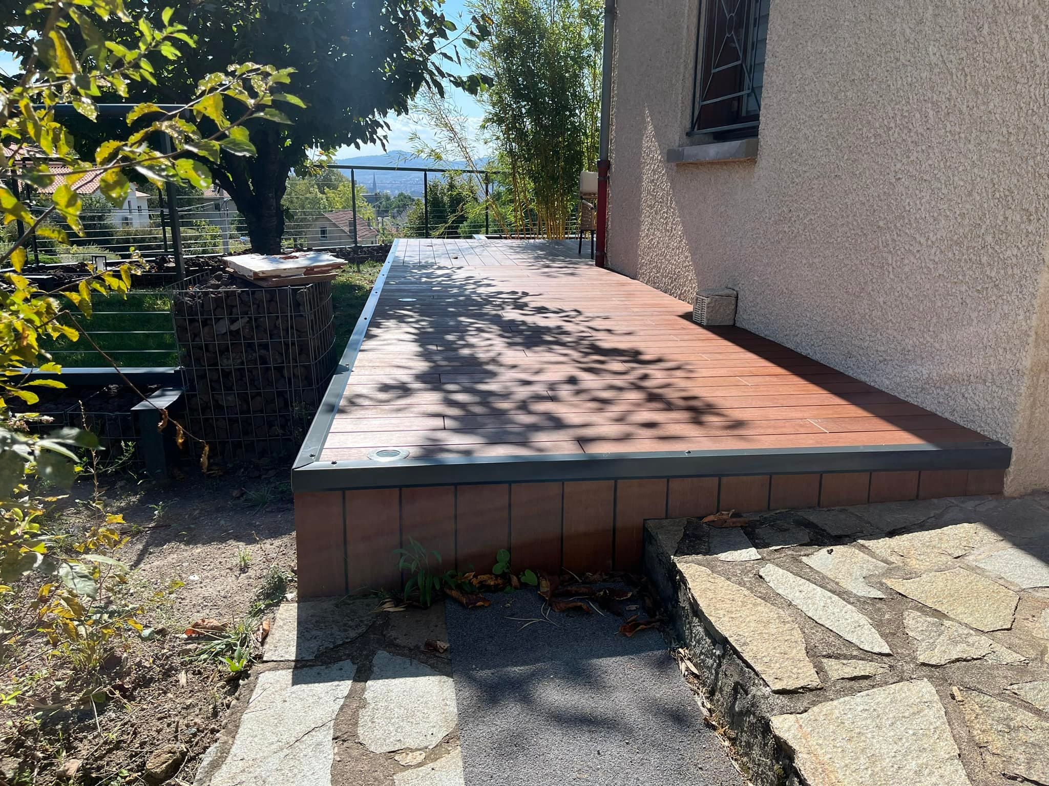 Terrasse bois Riom posée sur lambourdes ou plots